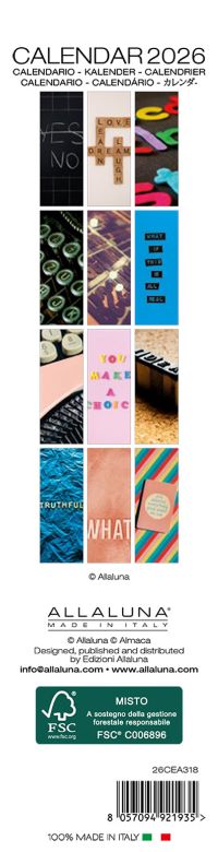 Fonts - 2026 Bookmark Calendar