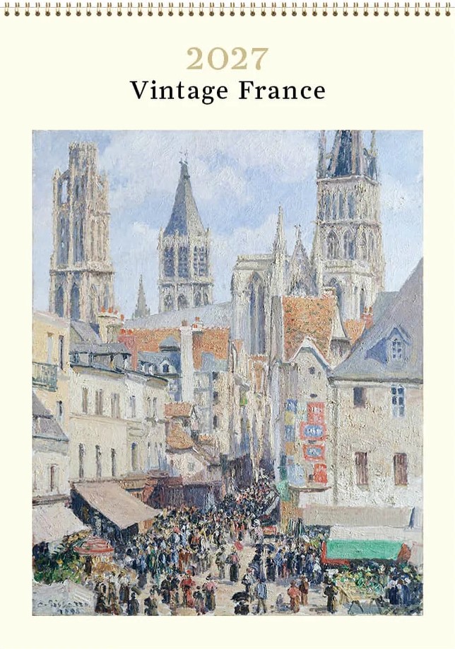 2027 - Vintage France - Wall Calendar