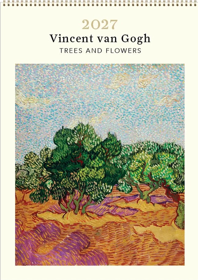 2027 - Vincent Van Gogh Trees And Flowers - Wall Calendar