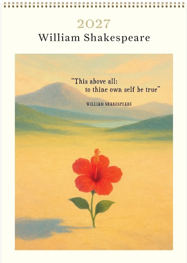 2027 William Shakespeare - Poster Calendar