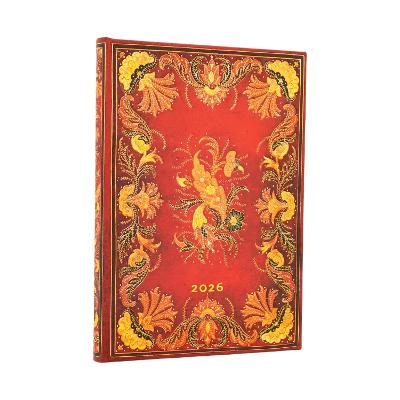 2026 Fiammetta Midi 12-month Vertical Hardcover Flexi Dayplanner 2026 (Elastic Band Closure)