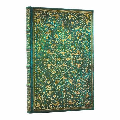 Emerald Flower (Natures Grace) Mini Lined Hardcover Journal (Elastic Band Closure)