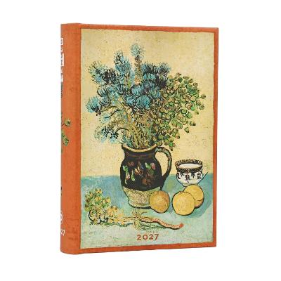 2027 Van Goghs Still Life Mini 12-Month Hardcover Dayplanner (Elastic Band Closure) Daily