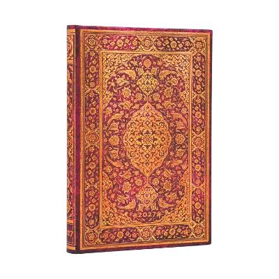 2027 The Orchard (Persian Poetry) Mini 12-Month Hardcover Dayplanner (Elastic Band Closure) Horizontal