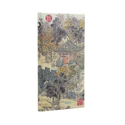2027 Golden Age of Prosperity (An Era in Jinling) Slim 12-Month Hardcover Dayplanner (Elastic Band Closure) Horizontal