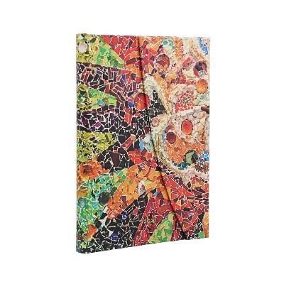2027 Gaudi's Sun (Gaudi's Mosaics) Midi 12-Month Hardcover Dayplanner (Wrap Closure) Horizontal