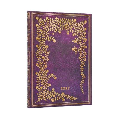2027 New York Rose (Gilded Age) Midi 12-Month Hardcover Dayplanner (Elastic Band Closure) Vertical