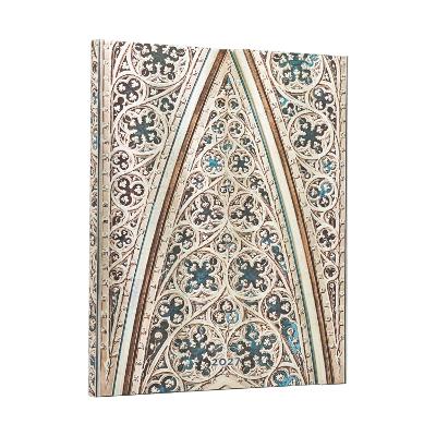 2027 Vault of the Milan Cathedral (Duomo di Milano) Ultra 12-Month Hardcover Dayplanner (Wrap Closure) Horizontal