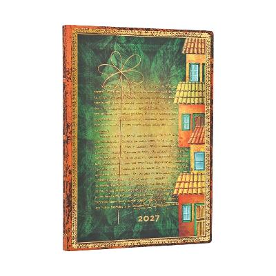 2027 Garcia Marquez, One Hundred Years of Solitude (Embellished Manuscripts Collection) Midi 12-Month Softcover Dayplanner (Elastic Band Closure) Hori