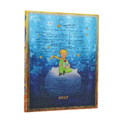 2027 Saint-Exupery, The Little Prince (Embellished Manuscripts Collection) Ultra 12-Month Softcover Dayplanner (Elastic Band Closure) Vertical