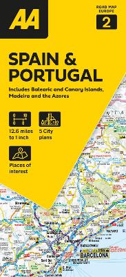 Spain And Portugal - AA Road Map