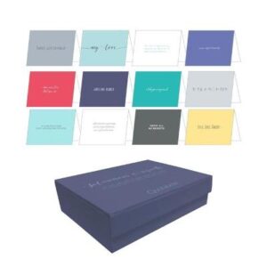 Salutations And Signoffs Notecards - 12 Deluxe Notecards & Envelopes