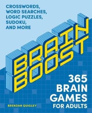 Brain Boost - 365 Brain Games for Adults - Crosswords, Word Searches, Logic Puzzles, Sudoku, and More