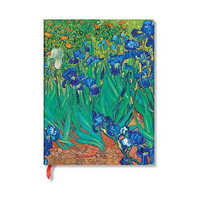 Van Goghs Irises Mini Lined Hardback Journal (Elastic Band Closure)
