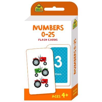 Flash Cards - Numbers 0 - 25