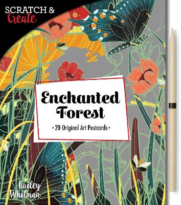 Enchanted Forest - Scratch And Create 20 original art postcards