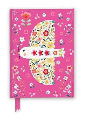 Bee Brown - Pink Floral Dove Foiled Journal