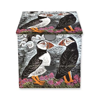 Angela Harding - Fair Isle Puffins Memo Box With Drawer