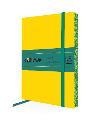 Yellow And Dark Teal Artisan Paperback Notebook