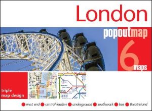 London PopOut Map - 3 PopOut maps in one handy, pocket-size format