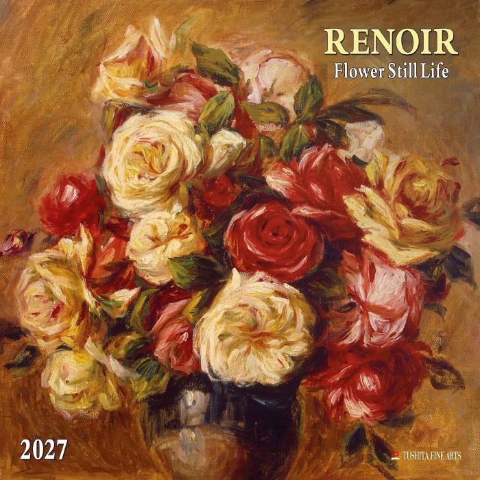 2027 Renoir - Flower Still Life - Wall Calendar